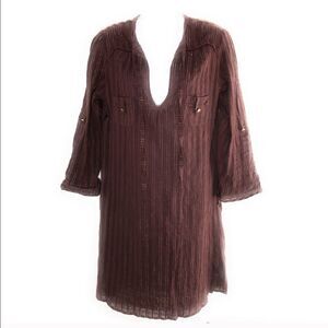 T-Bags LA‎ MISA Tunic Dress Metallic Thread